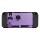 eXtremeRate Clear Atomic Purple Console Back Plate DIY Replacement Housing Shell Case with Kickstand for Nintendo Switch Console - ZM505