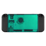 eXtremeRate Emerald Green Console Back Plate DIY Replacement Housing Shell Case for Nintendo Switch Console with Kickstand-JoyCon Shell NOT Included - ZM508