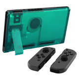eXtremeRate Emerald Green Console Back Plate DIY Replacement Housing Shell Case with Kickstand for Nintendo Switch Console - ZM508