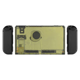 eXtremeRate Amber Yellow Console Back Plate DIY Replacement Housing Shell Case for Nintendo Switch Console with Kickstand - JoyCon Shell NOT Included - ZM509