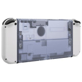 eXtremeRate Glacier Blue Console Back Plate DIY Replacement Housing Shell Case with Kickstand for Nintendo Switch OLED – Console and Joycon NOT Included - ZNSOM5003
