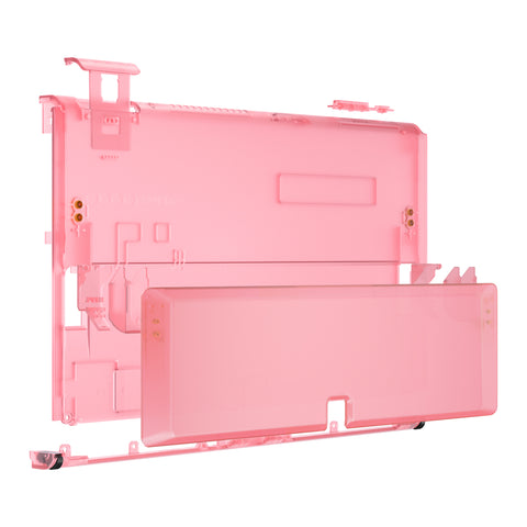 eXtremeRate Cherry Pink Console Back Plate DIY Replacement Housing Shell Case with Kickstand for Nintendo Switch OLED – Console and Joycon NOT Included - ZNSOM5004