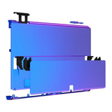eXtremeRate Chameleon Purple Blue Console Back Plate DIY Replacement Housing Shell Case with Metal Kickstand for Nintendo Switch OLED – Console and Joycon NOT Included - ZNSOP3001