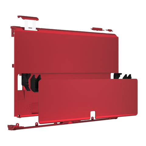 eXtremeRate Vampire Red Soft Touch Console Back Plate DIY Replacement Housing Shell Case with Metal Kickstand for Nintendo Switch OLED – Console and Joycon NOT Included - ZNSOP3004