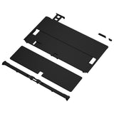 eXtremeRate Black Soft Touch Console Back Plate DIY Replacement Housing Shell Case with Metal Kickstand for Nintendo Switch OLED – Console and Joycon NOT Included - ZNSOP3006
