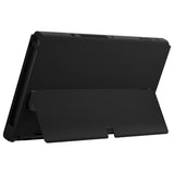 eXtremeRate Black Soft Touch Console Back Plate DIY Replacement Housing Shell Case with Metal Kickstand for Nintendo Switch OLED – Console and Joycon NOT Included - ZNSOP3006