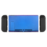 eXtremeRate Chameleon Purple Blue Glossy Console Back Plate DIY Replacement Housing Shell Case with Kickstand for Nintendo Switch Console - ZP301