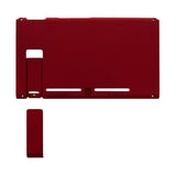 eXtremeRate Soft Touch Grip Red Console Back Plate DIY Replacement Housing Shell Case for Nintendo Switch Console with Kickstand - JoyCon Shell NOT Included - ZP302