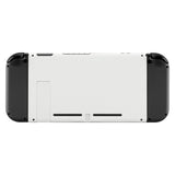 eXtremeRate White Console Back Plate DIY Replacement Housing Shell Case with Kickstand for Nintendo Switch Console - ZP303