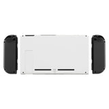 eXtremeRate White Console Back Plate DIY Replacement Housing Shell Case with Kickstand for Nintendo Switch Console - ZP303