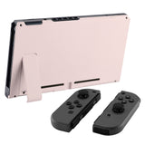 eXtremeRate Cherry Blossoms Console Back Plate DIY Replacement Housing Shell Case for Nintendo Switch Console with Kickstand - JoyCon Shell NOT Included - ZP306