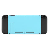 eXtremeRate Heaven Blue Console Back Plate DIY Replacement Housing Shell Case with Kickstand for Nintendo Switch Console - ZP307