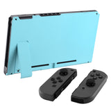 eXtremeRate Heaven Blue Console Back Plate DIY Replacement Housing Shell Case with Kickstand for Nintendo Switch Console - ZP307