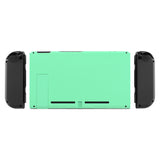 eXtremeRate Soft Touch Grip Mint Green Console Back Plate DIY Replacement Housing Shell Case for Nintendo Switch Console with Kickstand - JoyCon Shell NOT Included - ZP308
