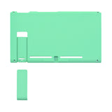 eXtremeRate Soft Touch Grip Mint Green Console Back Plate DIY Replacement Housing Shell Case for Nintendo Switch Console with Kickstand - JoyCon Shell NOT Included - ZP308