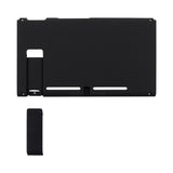 eXtremeRate Soft Touch Grip Black Console Back Plate DIY Replacement Housing Shell Case for Nintendo Switch Console with Kickstand ?¡ìC JoyCon Shell NOT Included - ZP310