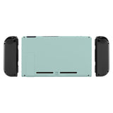 eXtremeRate Light Cyan Console Back Plate DIY Replacement Housing Shell Case for NS Switch Console with Kickstand – JoyCon Shell NOT Included - ZP316