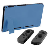 eXtremeRate Soft Touch Grip Airforce Blue Console Back Plate DIY Replacement Housing Shell Case for NS Switch Console with Kickstand – JoyCon Shell NOT Included - ZP318