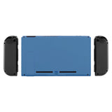 eXtremeRate Soft Touch Grip Airforce Blue Console Back Plate DIY Replacement Housing Shell Case for NS Switch Console with Kickstand – JoyCon Shell NOT Included - ZP318