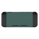 eXtremeRate Soft Touch Grip Pine Green Console Back Plate DIY Replacement Housing Shell Case for NS Switch Console with Kickstand – JoyCon Shell NOT Included - ZP321