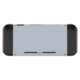 eXtremeRate New Hope Gray Console Back Plate DIY Replacement Housing Shell Case for NS Switch Console with Kickstand – JoyCon Shell NOT Included - ZP322