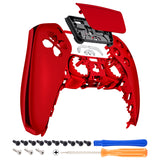 eXtremeRate Chrome Glossy Touchpad Front Housing Shell Compatible with ps5 Controller, DIY Replacement Shell Custom Touch Pad Cover Faceplate Compatible with ps5 Controller- ZPFD