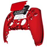 eXtremeRate Chrome Red Touchpad Front Housing Shell Compatible with ps5 Controller BDM-010/020/030/040, DIY Replacement Shell Custom Touch Pad Cover Compatible with ps5 Controller - ZPFD4003G3
