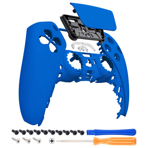 eXtremeRate Blue Touchpad Front Housing Shell Compatible with ps5 Controller BDM-010/020/030/040, DIY Replacement Shell Custom Touch Pad Cover Faceplate Compatible with ps5 Controller - ZPFP3005G3