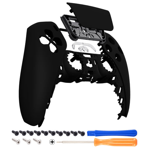 eXtremeRate Black Touchpad Front Housing Shell Compatible with ps5 Controller BDM-010/020/030/040, DIY Replacement Shell Custom Touch Pad Cover Faceplate Compatible with ps5 Controller - ZPFP3009G3