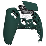 eXtremeRate Racing Green Touchpad Front Housing Shell Compatible with ps5 Controller BDM-010/020/030/040, DIY Replacement Shell Custom Touch Pad Cover Faceplate Compatible with ps5 Controller - ZPFP3016G3