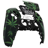 eXtremeRate Green Weeds Touchpad Front Housing Shell Compatible with ps5 Controller BDM-010/020/030/040, DIY Replacement Shell Custom Touch Pad Cover Compatible with ps5 Controller - ZPFT1011G3