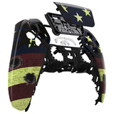 eXtremeRate  US Flag The Stars & Stripes Touchpad Front Housing Shell Compatible with ps5 Controller BDM-010/020/030/040, DIY Replacement Shell Custom Touch Pad Cover Compatible with ps5 Controller - ZPFT1014G3