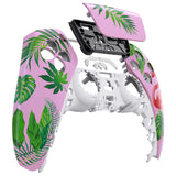 eXtremeRate Tropical Flamingo Touchpad Front Housing Shell Compatible with ps5 Controller BDM-010/020/030/040, DIY Replacement Shell Custom Touch Pad Cover Compatible with ps5 Controller - ZPFT1039G3