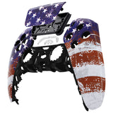 eXtremeRate Impression US Flag Touchpad Front Housing Shell Compatible with ps5 Controller BDM-010/020/030/040, DIY Replacement Shell Custom Touch Pad Cover Compatible with ps5 Controller - ZPFT1055G3