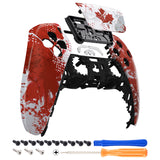 eXtremeRate Impression Canada Flag Touchpad Front Housing Shell Compatible with ps5 Controller BDM-010/020/030/040, DIY Replacement Shell Custom Touch Pad Cover Compatible with ps5 Controller - ZPFT1062G3