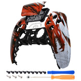 eXtremeRate Shadow of Blood Touchpad Front Housing Shell Compatible with ps5 Controller BDM-010/020/030/040/050, DIY Replacement Shell Custom Touch Pad Cover Compatible with ps5 Controller - ZPFT1067G3