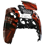 eXtremeRate Shadow of Blood Touchpad Front Housing Shell Compatible with ps5 Controller BDM-010/020/030/040/050, DIY Replacement Shell Custom Touch Pad Cover Compatible with ps5 Controller - ZPFT1067G3