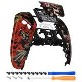 eXtremeRate Rage of Asura Touchpad Front Housing Shell Compatible with ps5 Controller BDM-010/020/030/040, DIY Replacement Shell Custom Touch Pad Cover Compatible with ps5 Controller - ZPFT1073G3