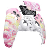 eXtremeRate Pinky Jellyfish Heaven Touchpad Front Housing Shell Compatible with ps5 Controller BDM-010/020/030/040, DIY Replacement Shell Custom Touch Pad Cover Compatible with ps5 Controller - ZPFT1081G3