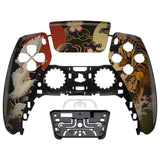 eXtremeRate Tiger & Crane Touchpad Front Housing Shell Compatible with ps5 Controller BDM-010/020/030/040, DIY Replacement Shell Custom Touch Pad Cover Compatible with ps5 Controller - ZPFT1084G3