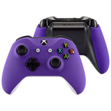 eXtremeRate Soft Touch Purple Upper Housing Shell With Side Rails Panel Replacement Part for Xbox One S /One X Controller - ZSXOFX05