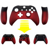 eXtremeRate Shadow Red Front Shell Housing Faceplates Back Panels for Xbox One X & One S Controller - ZSXOFX10