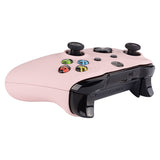 eXtremeRate Soft Touch Cherry Blossoms Top Shell Front Housing Faceplate Replacement Parts with Side Rails Panel for Xbox One X & One S Controller (Model 1708) - ZSXOFX12