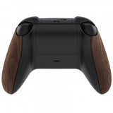 eXtremeRate Soft Touch Wood Grain Replacement Handles Shell for Xbox Series X Controller, Custom Side Rails Panels Front Housing Shell Faceplate for Xbox Series S Controller - Controller NOT Included - ZX3D415
