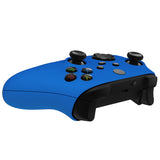 eXtremeRate Soft Touch Blue Replacement Handles Shell for Xbox Series X Controller, Custom Side Rails Panels Front Housing Shell Faceplate for Xbox Series S Controller - Controller NOT Included - ZX3P305