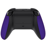 eXtremeRate Soft Touch Purple Replacement Handles Shell for Xbox Series X Controller, Custom Side Rails Panels Front Housing Shell Faceplate for Xbox Series S Controller - Controller NOT Included - ZX3P307