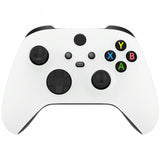 eXtremeRate White Replacement Handles Shell for Xbox Series X Controller, Custom Side Rails Panels Front Housing Shell Faceplate for Xbox Series S Controller - Controller NOT Included - ZX3P308
