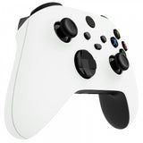 eXtremeRate White Replacement Handles Shell for Xbox Series X Controller, Custom Side Rails Panels Front Housing Shell Faceplate for Xbox Series S Controller - Controller NOT Included - ZX3P308