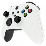 eXtremeRate Soft Touch White Replacement Handles Shell for Xbox Series X Controller, Custom Side Rails Panels Front Housing Shell Faceplate for Xbox Series S Controller - Controller NOT Included - ZX3P308