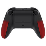 eXtremeRate Soft Touch Shadow Red Replacement Handles Shell for Xbox Series X Controller, Custom Side Rails Panels Front Housing Shell Faceplate for Xbox Series S Controller - Controller NOT Included - ZX3P309